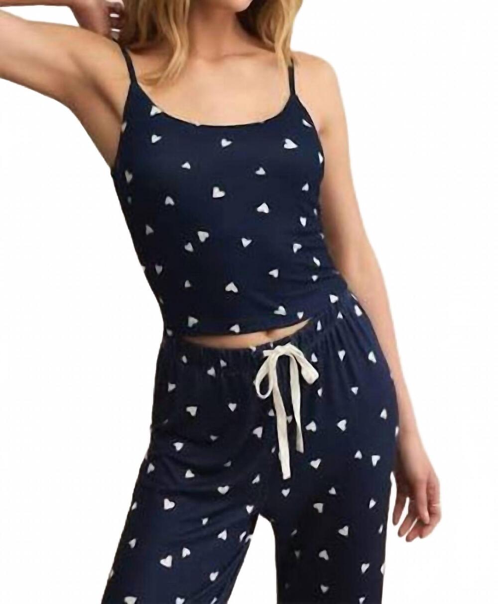 NEW Z SUPPLY camille heart camisole in eclipse